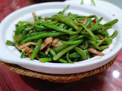 豆角炒肉-力力豆花庄(广渠门店)