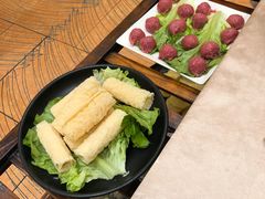 炸腐竹卷-古膳记猪肚鸡.生蚝鸡(拱北店)