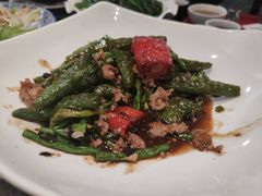 虎皮尖椒豆角焖肉沫-御膳粥·牛乳粥底火锅·地道顺德菜(容桂店)