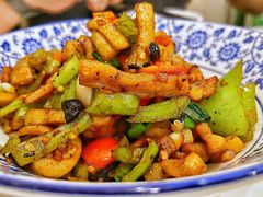 豆豉辣椒炒油渣-新新湘菜馆(新中街二条店)