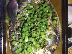 鲜青椒凌波鱼-探鱼·鲜青椒爽麻烤鱼(苏宁广场店)