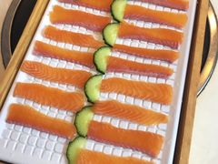 一鱼四吃金尊三文鱼-壹湖两岸·鱼鲜山里菜(东江湖店)