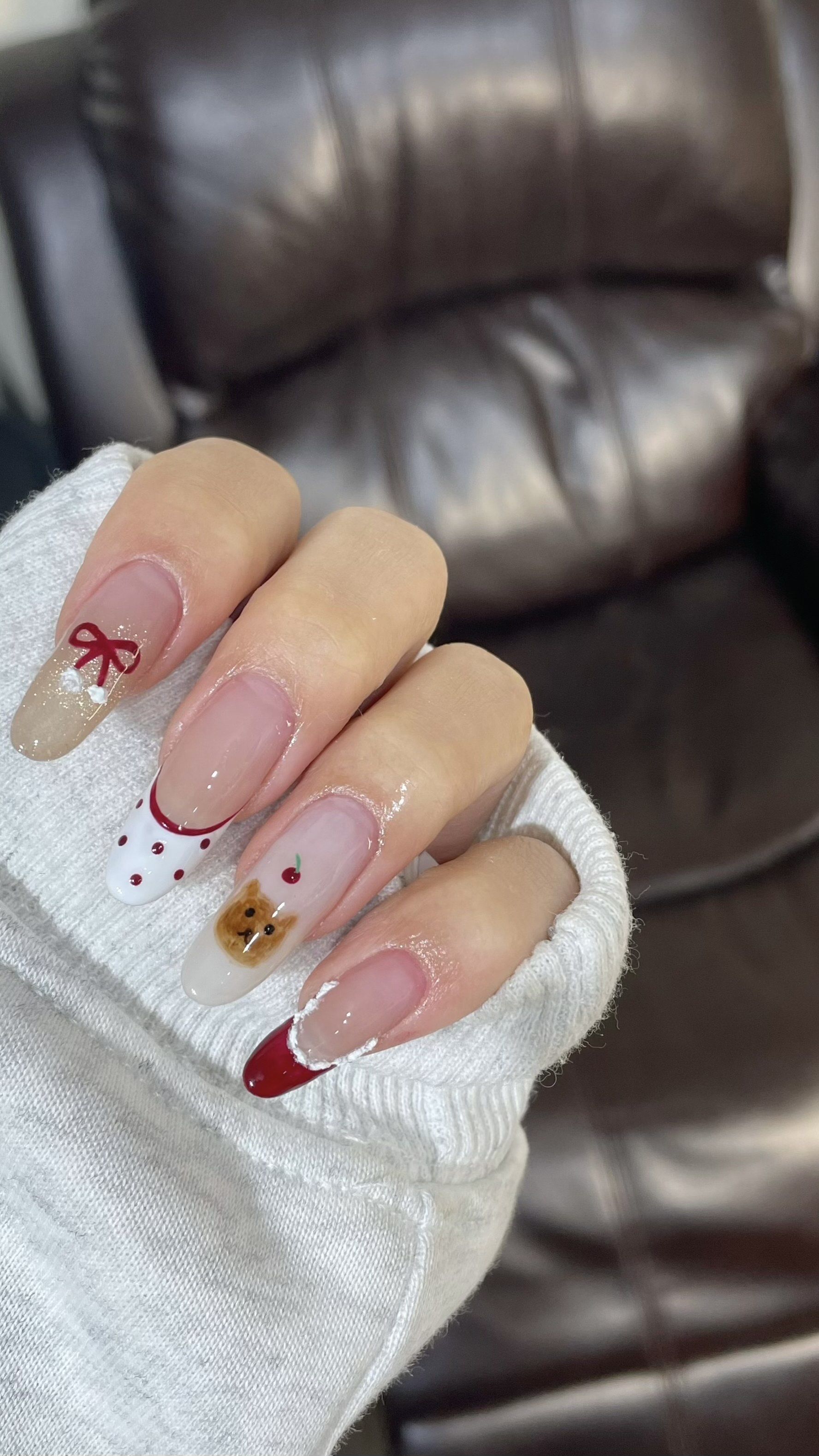 好可爱的小熊美甲!还原度超级高