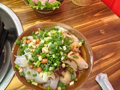 特色凉拌米皮-笔记安顺夺夺粉火锅(龙湾万达店)