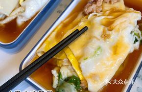 Braised Abalone Sauce Egg and Lean Pork Rice Noodle Roll