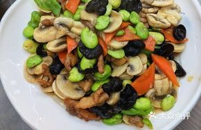 Stir-fried Button Mushrooms