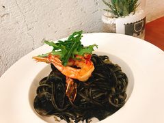 墨鱼汁海鲜意面-UPPER KITCHEN(延安路店)