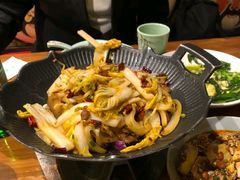 干锅娃娃菜-蔡阿水羊肉店