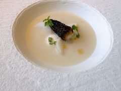 杏仁豆腐鸡汤-九献创意菜(亮马河花园店)