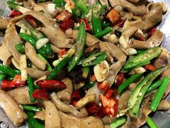 青椒炒羊肠-三中高皇羊肉馆