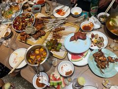 -街角等你.大连海鲜烧烤.经典铁板海鲜串(西安路店)