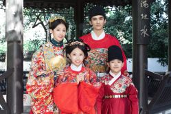 -后宫·古装汉服京剧儿童亲子全家福摄影