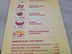 菜单-Tarihi Sultanahmet Köftecisi Selim Usta
