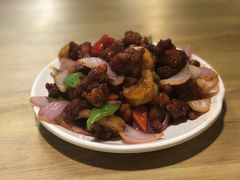 椒香虾仁爆鸡球-陈傻子餐厅(世纪都会店)