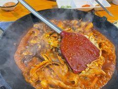 八爪鱼微辣-红辣椒八爪鱼特色韩国料理