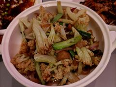 油渣干锅花菜-桂满陇·蟹黄小笼汤包(中山公园店)