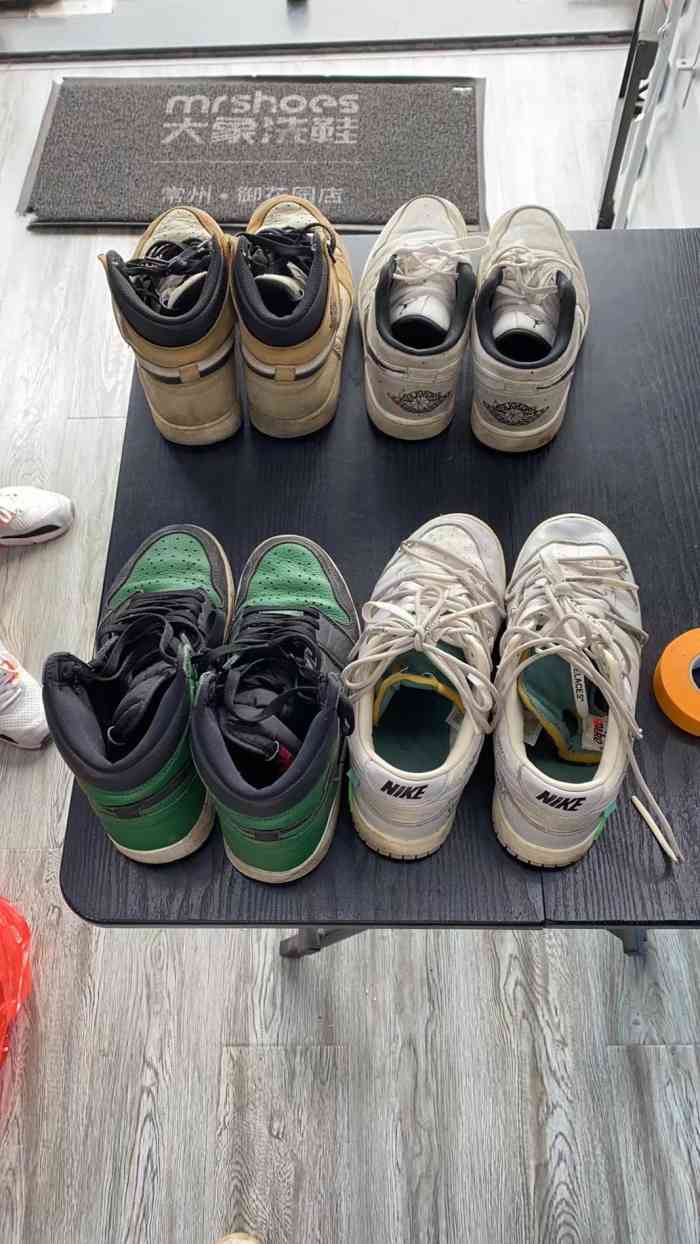 大象洗鞋-"洗的是很干净,就是感觉洗的太猛,颜色被漂.