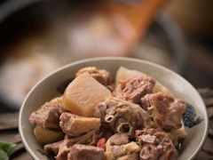 酸萝卜老鸭汤锅底-阿婆情腊排骨火锅(饮玉巷店)
