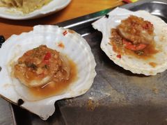 蒜蓉焗扇贝（熟蒜）3个-炒豆合作社(东四总店)