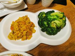 蟹粉蛋黄西兰花-旅马餐厅(茅家埠店)