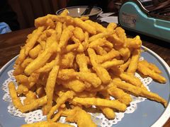 咸蛋黄焗杏鲍菇-锦上中式酒馆(南内环店)