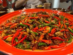 大红盘尖椒鸡-丁叮小排档·八道江湖菜·团建聚餐(车公庙店)