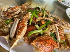 姜葱炒花蟹-七鲜渔港美食餐厅(巽寮湾海景店)