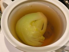 菜胆羊肚菌炖竹笙-北京四季酒店·采逸轩