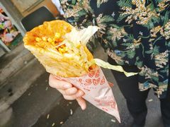 -小红车炸蛋葱油饼