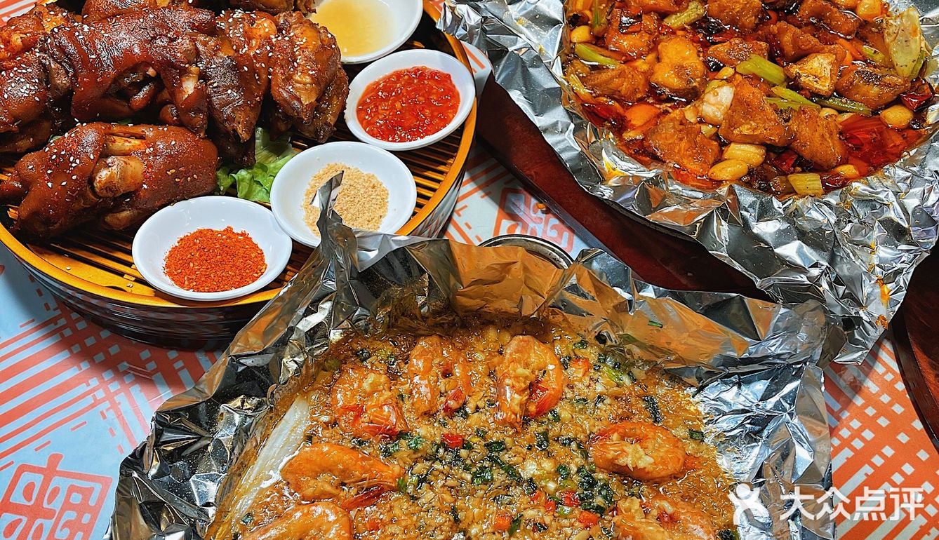 重庆美食|九街最火大排档🔥烤猪蹄9.9元一只