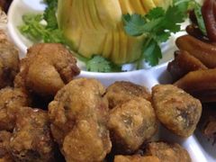 彩盘：香炸果肉-郑厨私房菜