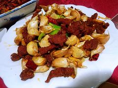 烤蒜爆酥肉-天添纸包鸡家常菜