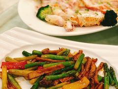 芦笋爆虾菇肉-亮庆餐厅·粤菜·早茶(篁庄店)