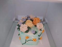 自然系韩式手工裱花蛋糕-李奥斯汀蛋糕商务茶歇·甜品台·企业活动团建(长寿路店)