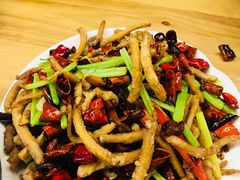 干煸茶树菇-陈傻子餐厅(世纪都会店)