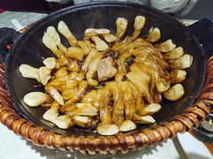 排骨豆角卷子-华盛园卷子王农家菜水库鱼