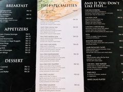 菜单-Scarborough Fish & Chips- Tanjung Rhu
