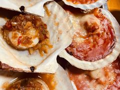 蒜蓉焗扇贝（熟蒜）3个-炒豆合作社(东四总店)