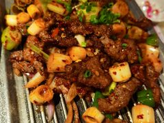 葱椒爆牛肉-绿茶餐厅(西单老佛爷店)
