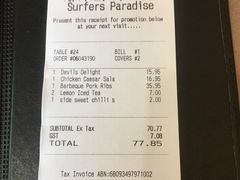 账单-Pancakes on the rocks(冲浪者天堂店)