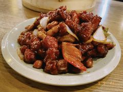 椒香虾仁爆鸡球-陈傻子餐厅(世纪都会店)