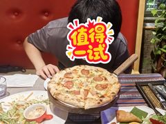 -山色柴火烤披萨·原切牛扒