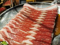 调味牛五花肉-青瓦炭韩潮烤肉(花园道店)