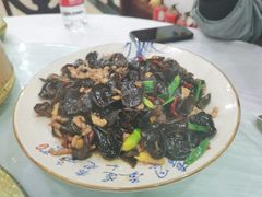 竹耳炒肉-漫山居私汤民宿全竹宴
