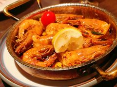 橄榄油蒜香煎虾-庐灶江南·江南菜·四合院Bistro(东直门雍和宫·原华侨宾馆店)