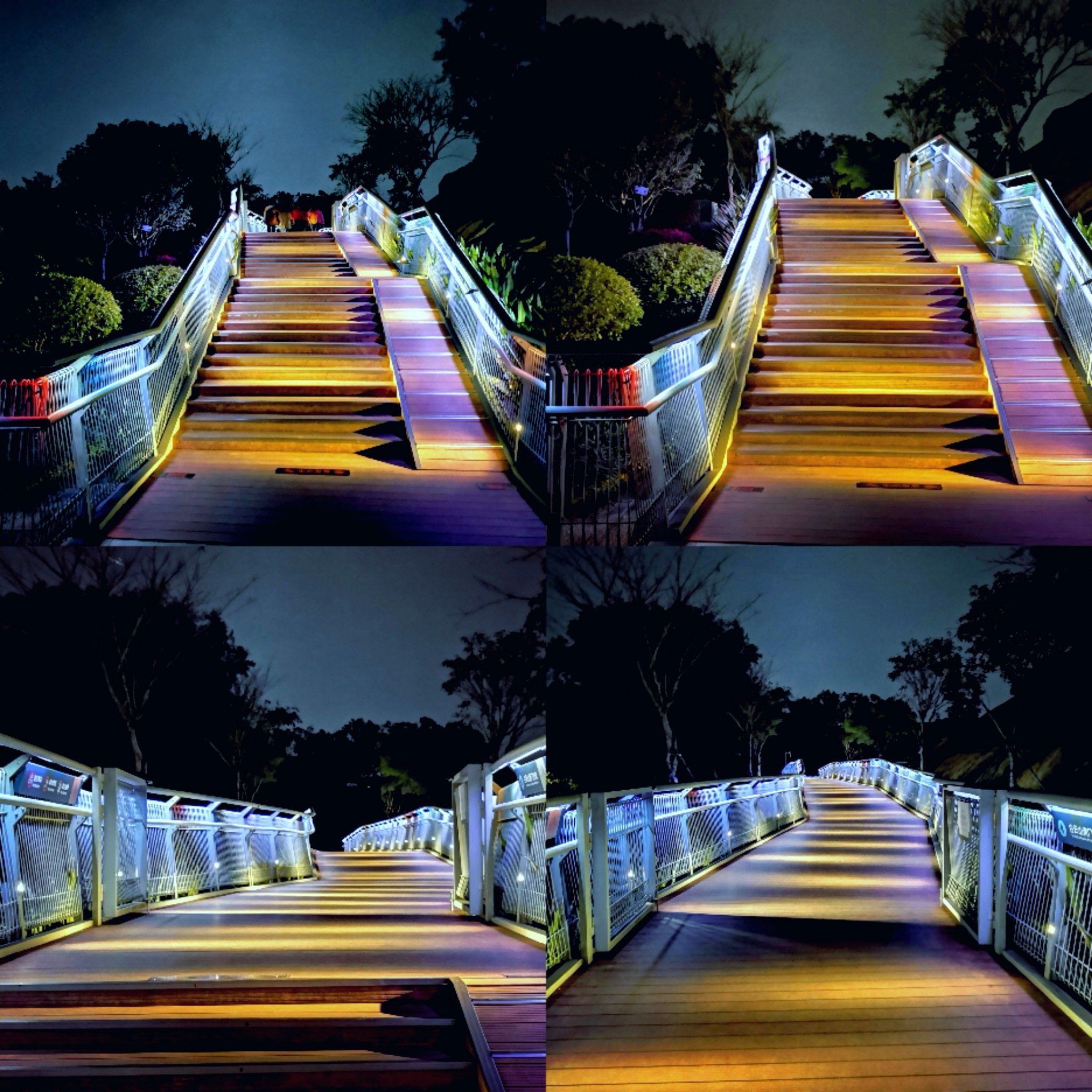 创意灯光打造夜晚美景