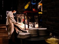 自助取餐区-神州半岛喜来登度假酒店·盛宴汉堡·战斧牛排·后安粉