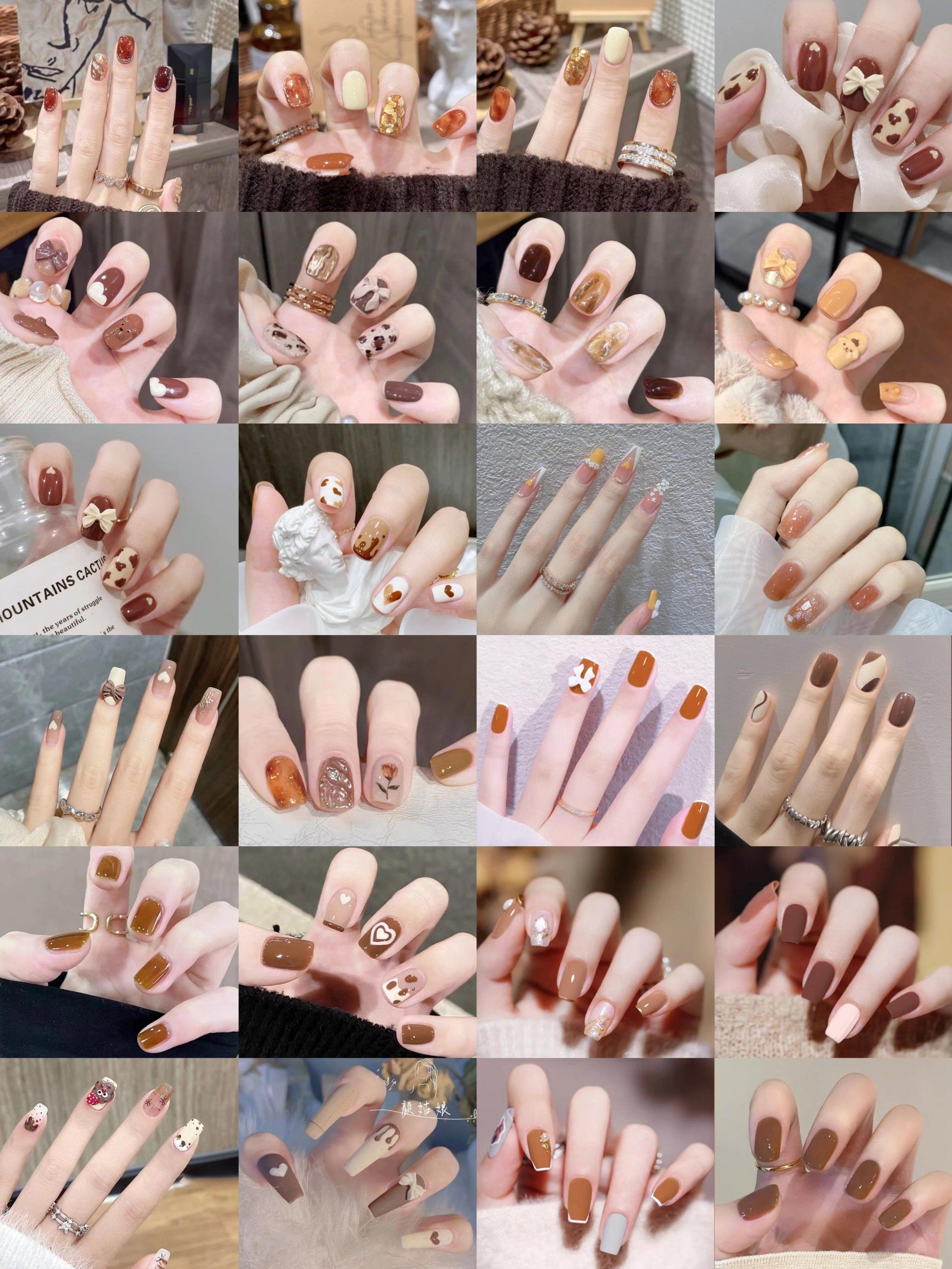 春季新款美甲大放异彩!美拉德色系引领潮流