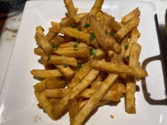 蛋黄薯条-绿茶餐厅(松江万达店)