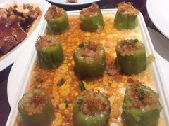 蒜蓉瑶柱蒸丝瓜-有璟阁港式餐厅(国贸商城店)